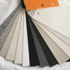 dual shades blackout & solar plastic cover spring loaded wood roller blinds fabric rolls aluminum tube for