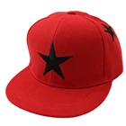 6 panel red blue white snapback hip hop cap hat low price