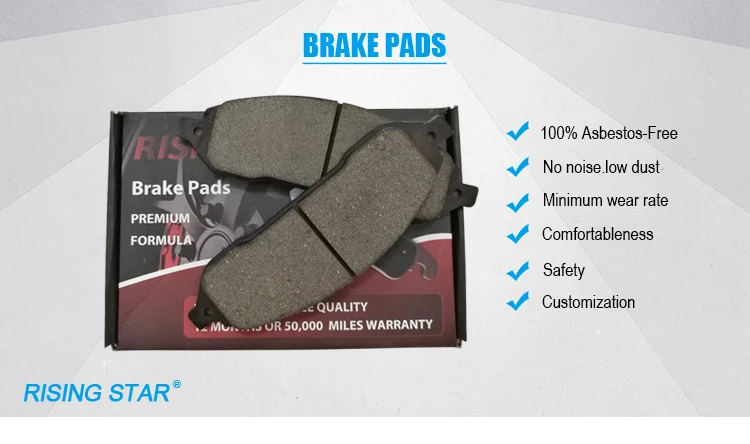 Auto spare part semi-metallic disc brake pads