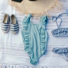 Lovely girl kids one piece baby swimwear children swimsuit digital printed bathing suits