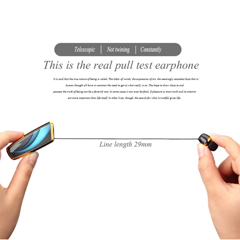 R-B01 4.1 Lapel Type Automatic Cable Single Ear Business Bluetooth Headset Lapel Wireless Bluetooth Headset - ANKUX.COM
