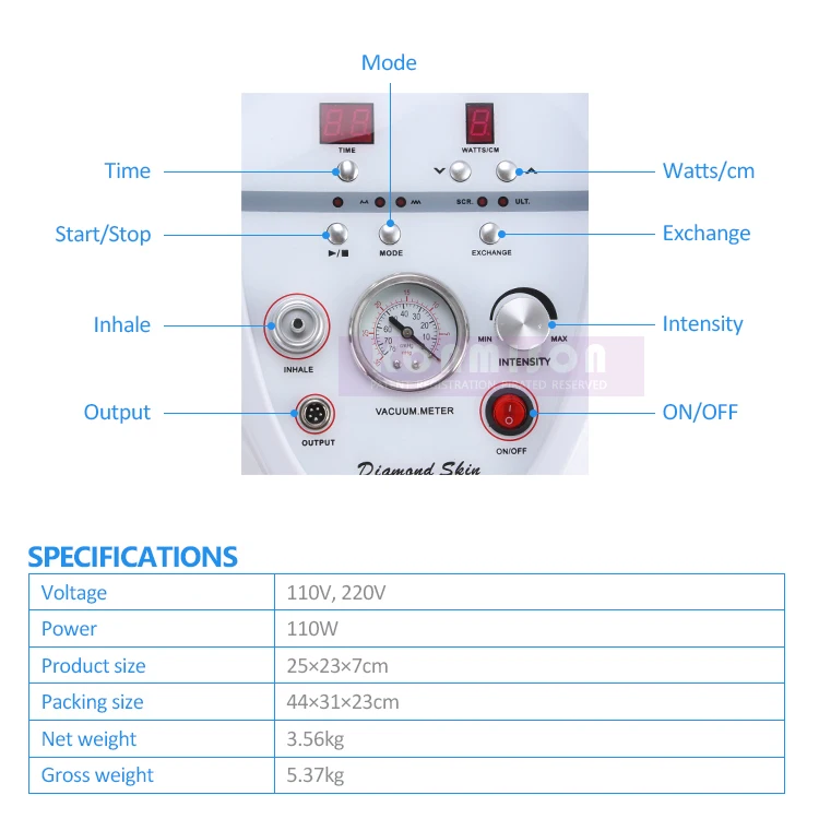 3 in 1 Portable Professional Diamond Microdermabrasion Machine(2)
