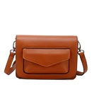 Wholesale fashion Brown Leather Luxurious Handbag Women Shoulder Bag For Ladies