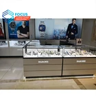 Fashion Jewelry Store Display Portable Jewellery Counters Jewelry Display Case With Led Lights