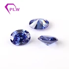 tanzanite color oval cut cz stone cubic zirconia wholesale price