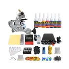 Solong Tattoo Hot Sale 1 Tattoo Gun And 7 Colors Ink Pigment Chinese Complete Body Kit