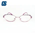 Fashion Woman Metal Optical Frames Anti Blue Ray Glasses Metal Reading Optical Glasses