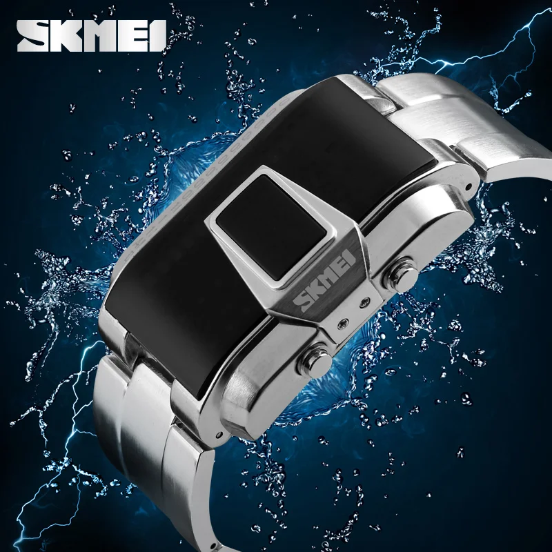 Cool shape wholesale SKMEI 1179 promotional watch 5 atm water resistant watch japan movement led light up watches.jpg