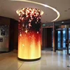 Indoor P2.5 P3 P4 P5 flexible led screen led advertising video box flexible led screen cylindrical led display
