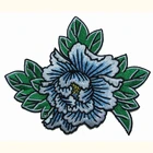 Custom embroidered badge type twill fabric iron on embroidery patch