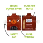 6 pack double zipper reusable baby food pouches with spout