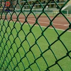 Customized 10 gauge green chain link wire mesh fence for sale