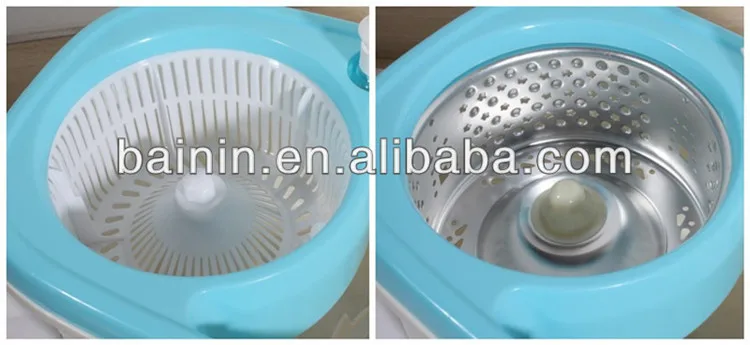 Spin mop with water outlet easy cleaning magic mop