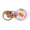 Floating Charm Living Memory Glass Locket Keychain Keyring