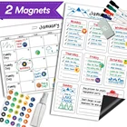 fridge magnet note memo pads with pen holder