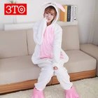 Cartoon style animal onesie pajamas for girls with low price
