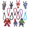 Super heroes Ironman pendant, PVC avenge action figure key chain, 7pcs/set avenge figure keychain for decoration
