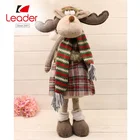 Factory Direct Supply Christmas Crafts Brown Hat Moose Plush Elf Doll Table Decoration