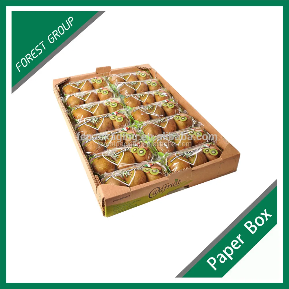 Rectangle Rectangle Printed Corrugated Carton Kiwi Fruit Packing Box