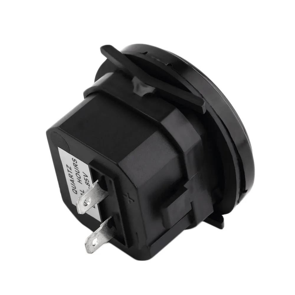 2" Round Hour Meter Hourmeter Cart Marine Boat Generator Engine 10-80VDC Black Brand New