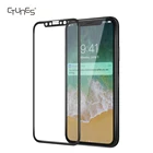 CTUNES 3D Full Coverage 9H Hardness HD Clear Tempered Glass Screen Protector Bubble-Free Anti-Scratch Film For iPhone X