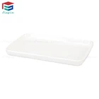 Thick Quality White Melamine Rectangular Hotel Amenity Tray