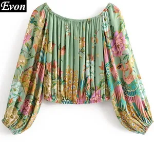 ethnic style plus size women plus size chiffon shirt blouse