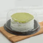 China Factory cheaper 8 inch Food grade Clear Disposable Plastic Round chocolate cake box packaging