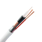 Dual coaxial cable rg174 rg213 rg59 rg6 tv outdoor or indoor cable