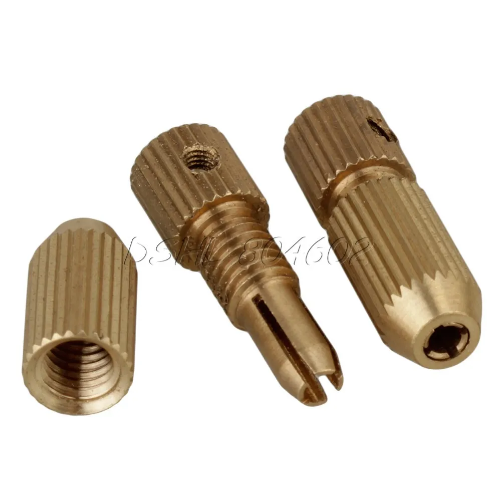 5pcs Mini Brass Drill Clamp Fixture Chuck for 2-2.5mm Electric Motor Shaft