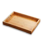 Eco-friendly oval tray / fruit plate wooden food tray