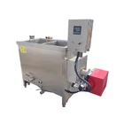 Industrial peanuts frying machine potato chips frying machine gas deep fryer