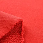 Professional orange knitting yarn hoodie 100% cotton terry cloth fabric