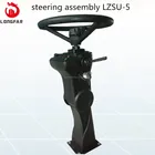 Excavator operator cab steering wheel assembly with instrument box LZSU-5