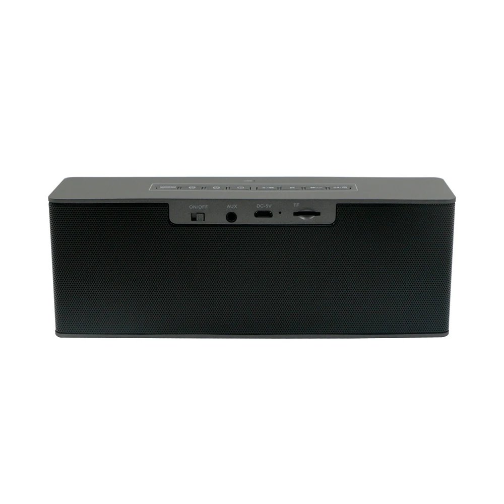 Custom Logo Portable Bluetooth Loudspeaker AUX TF FM Radio BT Function Speaker With Double Alarm Clock - ANKUX.COM