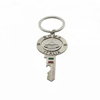 Manufacturer supply custom metal Roma Italian key shape keychain engraving