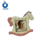 Mini Photo Frame Photo Frame Baby Rocking Horse Shape Mini Metal Photo Frame