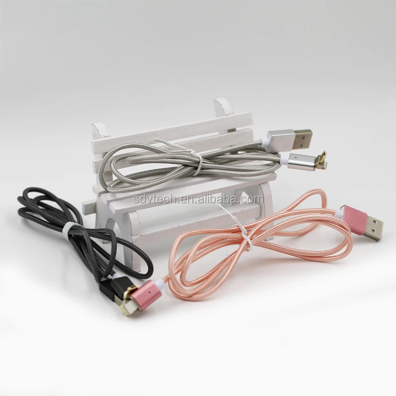 Christmas Gift Nylon Braided Led Light 2-in-1 Magnetic Charging Cable for iOS & Android - ANKUX.COM