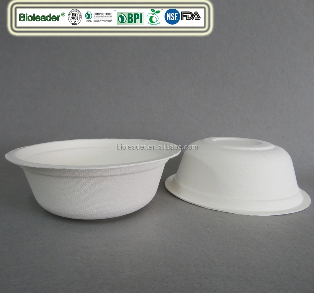 100% Biodegradable disposable takeaway fast food packagingcup paper pulp molded cup