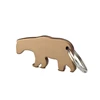 Blank aluminum bear design metal keychain bottle opener