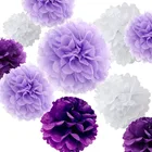 Party Hanging Decorations Tissue Paper Pom Poms Flowers