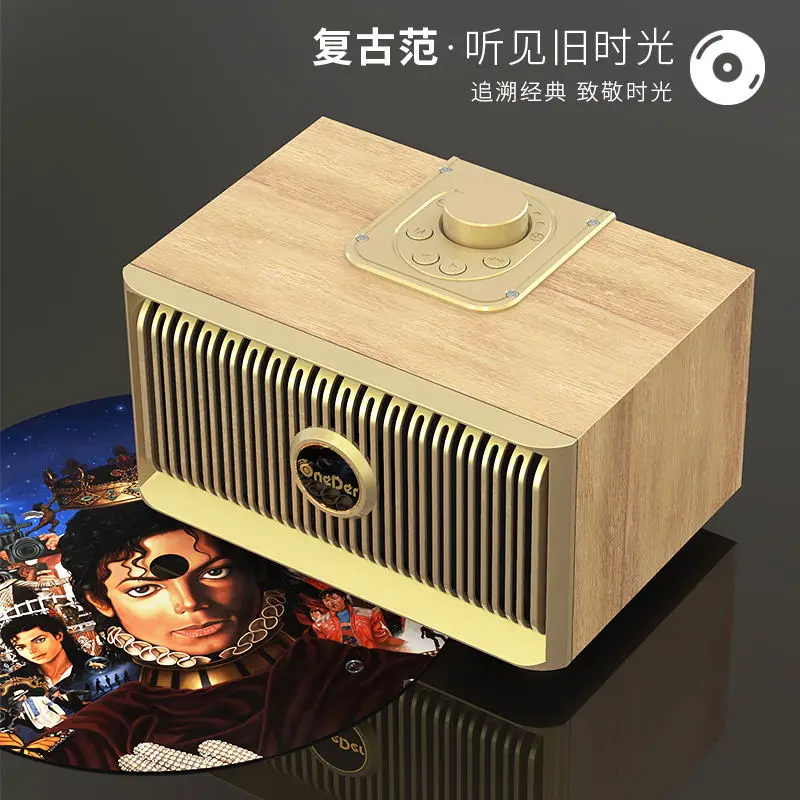 OneDer V5 bamboo speaker bluetooth bluetooth speaker wooden box vintage bluetooth speaker - ANKUX.COM