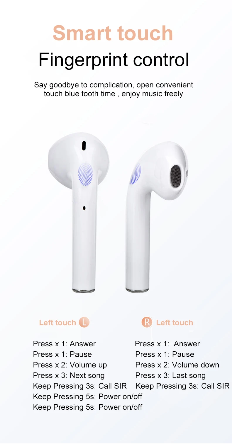 Hot Sale Twins i99 V5.0 TWS Stereo Earbuds With Charging Case - ANKUX.COM