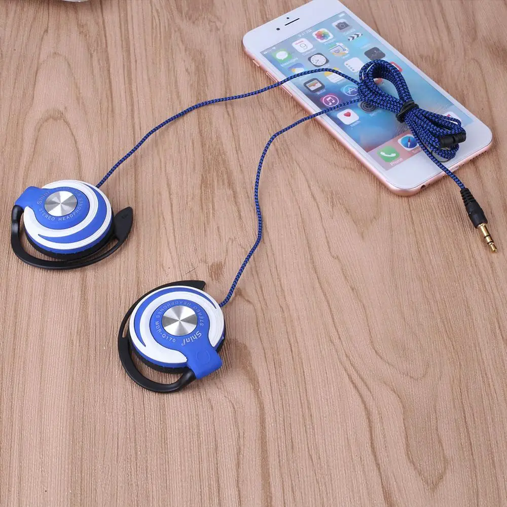 Sport Wired Headset Earphones Clip On Ear Sport Headphones EarHook Earphone For Mp3 Computer Mobile Phone - ANKUX.COM