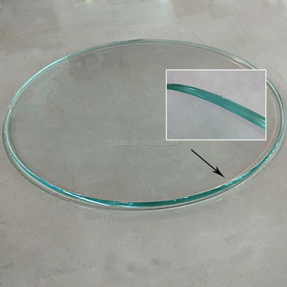 Высокое качество маленький круглый журнальный столик закаленное стекло Верхнее офисное закаленное стекло