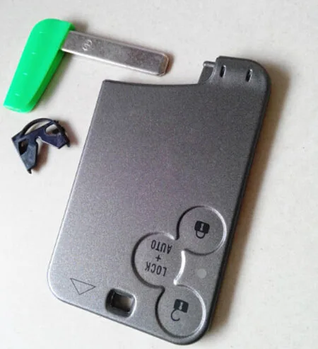RENAULT Laguna Smart Card 3 Button Key Shell WIth Insert Small Key Blade (23)11