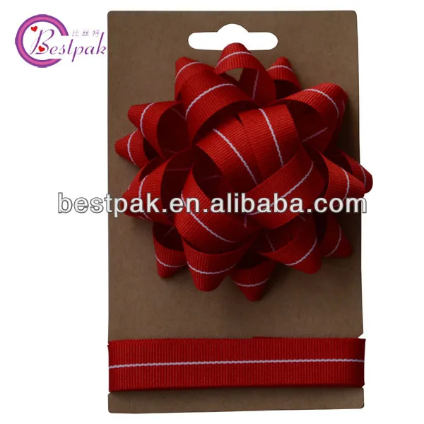 value material stripe grosgrain ribbon moq 3000 pcs color white