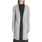 Hot Sale Women Fuzzy Acrylic Mohair Knitted Button Open Cardigan Sweater
