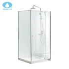 Pivot tempered glass shower cabin screen doors