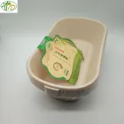 Lunch box Bamboo Fiber Food degradble disposable